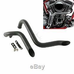 1,75 Drag Pipes Exhaust For Harley Davidson Softail Fl 86-17 Touring 84-16