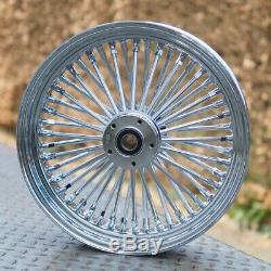 18x3,5 Big Fat King Spoke Wheel Chrome For The Front Harley Davidson