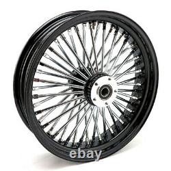 18x3,5 Big King Fat Spoke Black Rim Before 2x Flange Harley Davidson