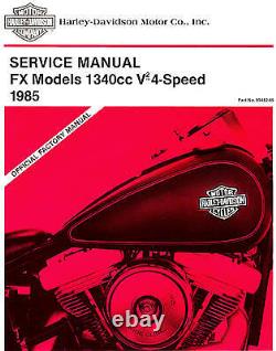 1985 Harley-davidson Fx Softail V2 Service Manual-new Sealed-fxef-fxwg-fxsb-fxst