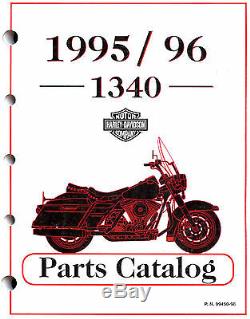 1995 & 1996 Harley-davidson 1340 Models Parts Catalog Manual Softail Flt