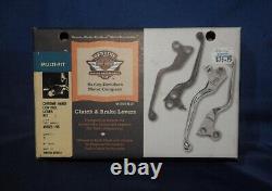 1996-2017 Harley Davidson Chrome Hand Control Lever Kit NOS