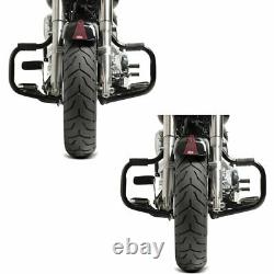 2x Bars For Harley Davidson Accident Softail 2000-2017 Crafte Tour Noir Mu