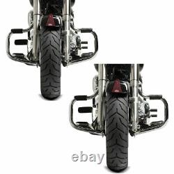 2x Bars For Harley Davidson Accident Softail 2000-2017 Craftide Tour Chrome