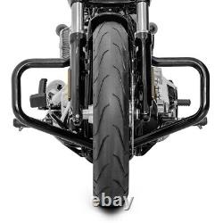 2x Engine Protector Craftide Tower Harley Davidson Softail Mustache 18-21 Black
