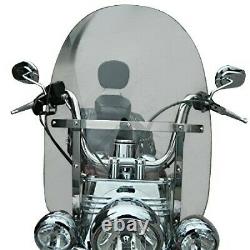2x Harley Davidson Softail Windshield 00-17 Crafte Removable Tower Discount Set