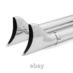 33 Fishtail Double Exhaust Slip-On Mufflers for Harley Softail 2007-2017