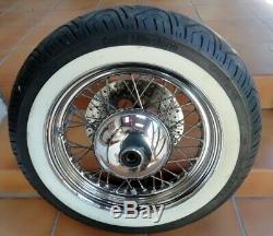 A Wheel Rays Before Complete Tire Sidewall White Harley Davidson Heritage Softail