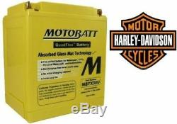 Agm Battery Motobatt Harley-davidson Sportster, Dyna, Softail Y Buell