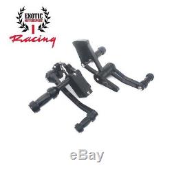 Aluminum Billet Forward Controls Harley Fatboy Softail 2000-2017 Black