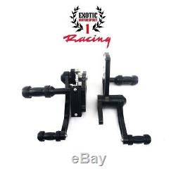 Aluminum Billet Forward Controls Harley Fatboy Softail 2000-2017 Black