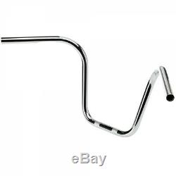 Ape Hanger Handlebars 1 Biltwell Chrome Harley, Softail, Touring, Dyna, Glide