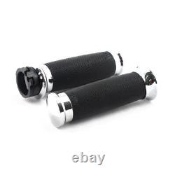 Avon Custom Contour Grips, Chrome, for Harley-Davidson FLT From 08 & Softail 16