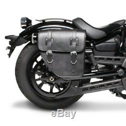 Bags Cavalières P. Harley Softail Slim Fls / Flsl / Texas Street Bob Black