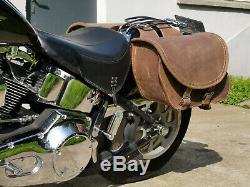 Basic Brown Bags Hd Harley Davidson Softail Heritage Classic Deluxe Braun