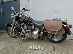 Basic Brown Bags Hd Harley Davidson Softail Heritage Classic Deluxe Braun