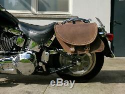 Basic Brown Bags Hd Harley Davidson Softail Heritage Classic Deluxe Braun