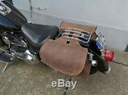 Basic Brown Bags Hd Harley Davidson Softail Heritage Classic Deluxe Braun