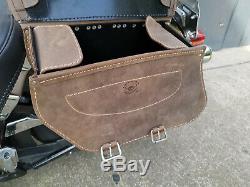 Basic Brown Bags Hd Harley Davidson Softail Heritage Classic Deluxe Braun