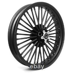 Big Spoke Front Rim 3.5x16 For Harley Softail Custom / Deluxe Black