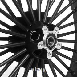 Big Spoke Front Rim 3.5x16 For Harley Softail Custom / Deluxe Black