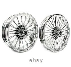 Big Spoke Rims Set 21x2.5-18x5.5 For Harley Softail Sport Glide Cr