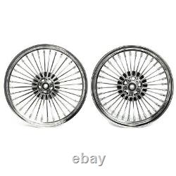 Big Spoke Rims Set 21x2.5-18x5.5 For Harley Softail Sport Glide Cr