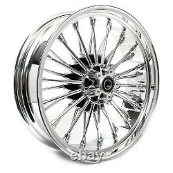 Big Spoke Wheels Set 21x2,5-18x5,5 For Harley Softail Deuce / Slim Cr