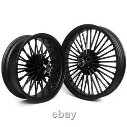 Big Wheels Spoke Set 21x2,5-18x5,5 Softail Harley Street Bob Black