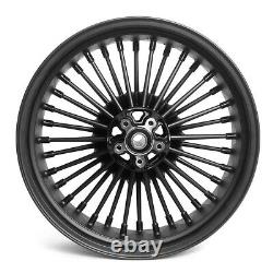 Big Wheels Spoke Set 21x2,5-18x5,5 Softail Harley Street Bob Black