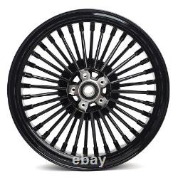 Black 16x3,5 16x5,5 Wheels Wheels For Harley Softail Fatboy 07-20 Dyna Wide Glide