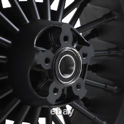 Black 16x3,5 16x5,5 Wheels Wheels For Harley Softail Fatboy 07-20 Dyna Wide Glide