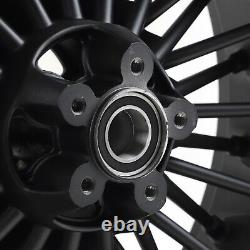 Black 16x3,5 16x5,5 Wheels Wheels For Harley Softail Fatboy 07-20 Dyna Wide Glide