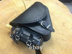 Black Diablo Side Bag Suitable for Harley Davidson Softail Fatboy Fatbob