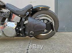 Black Eagle Softail 1981-2019 Harley Davidson Tribel Bag Oscillating Adler Leather