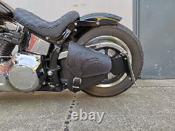 Black Eagle Swingarm Bag Suitable for Softail 1981-2023 Harley Davidson HD