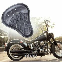 Bobber Solo Leather Motorcycle Seat for Harley Davidson Sportster Dyna Softail