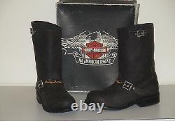 Botte Harley-davidson Softail-coque Black Oil Resistant USA Vintage 1980