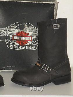 Botte Harley-davidson Softail-coque Black Oil Resistant USA Vintage 1980