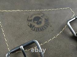 Brown Ball Swing Bag Compatible with Harley-Davidson Softail Fatboy