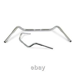 Buffalo 1 1/4 Commode Fatbar Chrome, for Harley Davidson, Softail, Dyna