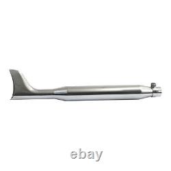 Chrome Fishtail Muffler, for Harley Davidson Softail Dyna Mechanical Skin