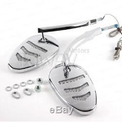 Chrome Mirrors Flashing Arrow Style For Harley-davidson Softail Deluxe