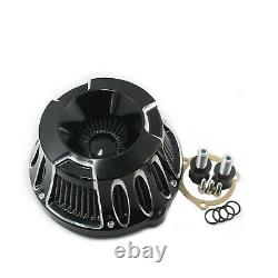 Cnc Sucker Air Purifier Air Filter For Harley Softail Fatboy Dyna 00-15