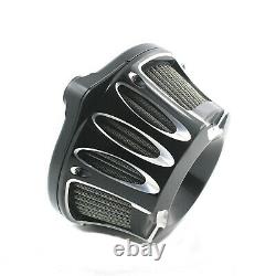 Cnc Sucker Air Purifier Air Filter For Harley Softail Fatboy Dyna 00-15