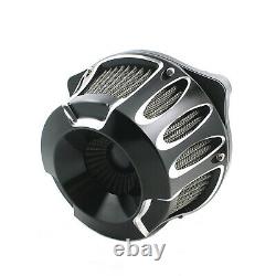 Cnc Sucker Air Purifier Air Filter For Harley Softail Fatboy Dyna 00-15