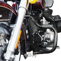 Crankcase For Harley Davidson Softail 2000-2017 Craftride Mustache Black