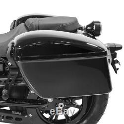 DL Hard Saddlebags For Harley Fat Boy Special / Lo, Softail Slim / Sport Glide