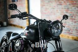 Daymaker Led For Harley Davidson Fat Boy Softail Heritage Deluxe Black