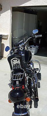 Detachable Sissy Bar / Back With Rack Baggage For Harley Davidson Softail